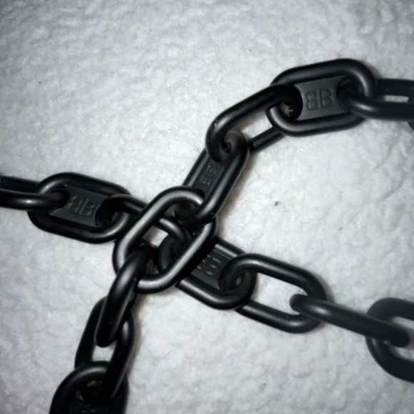 BALENCIAGA BLACK CALFSKIN LEATHER GOSSIP CROSSBODY BAG NWT SEE DESCRIPTION - Picture 4 of 11